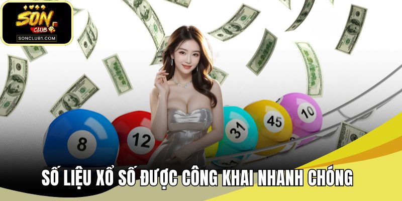 Số liệu xổ số được công khai nhanh chóng